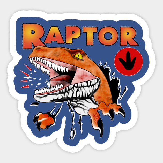 Ghost World raptor Sticker by Nexor